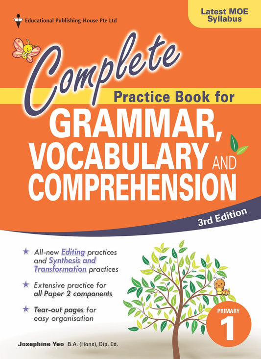 Complete Practice Book for Grammar, Vocabulary & Comprehension Primary 1