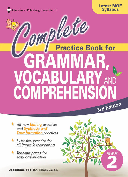Complete Practice Book for Grammar, Vocabulary & Comprehension Primary 2 - Singapore Books