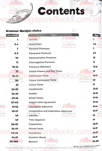 Complete Practice Book for Grammar, Vocabulary & Comprehension Primary 4 - Singapore Books