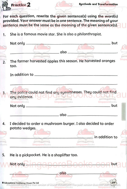Complete Practice Book for Grammar, Vocabulary & Comprehension Primary 4 - Singapore Books