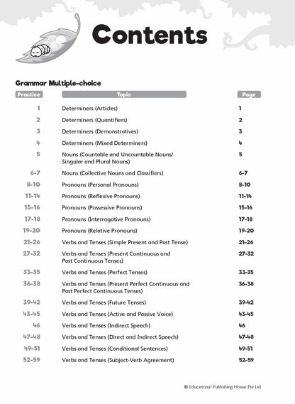 Complete Practice Book for Grammar, Vocabulary & Comprehension Primary 6