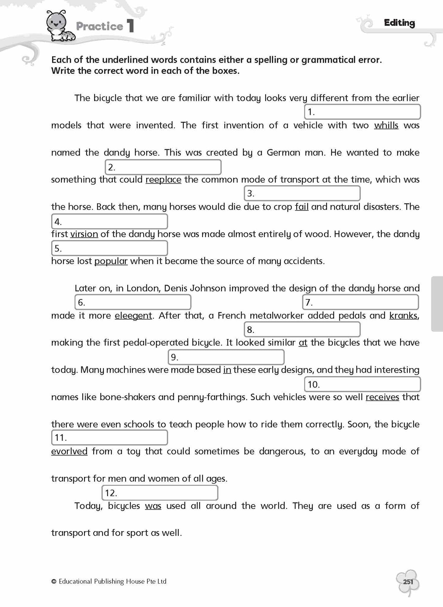 Complete Practice Book for Grammar, Vocabulary & Comprehension Primary 6