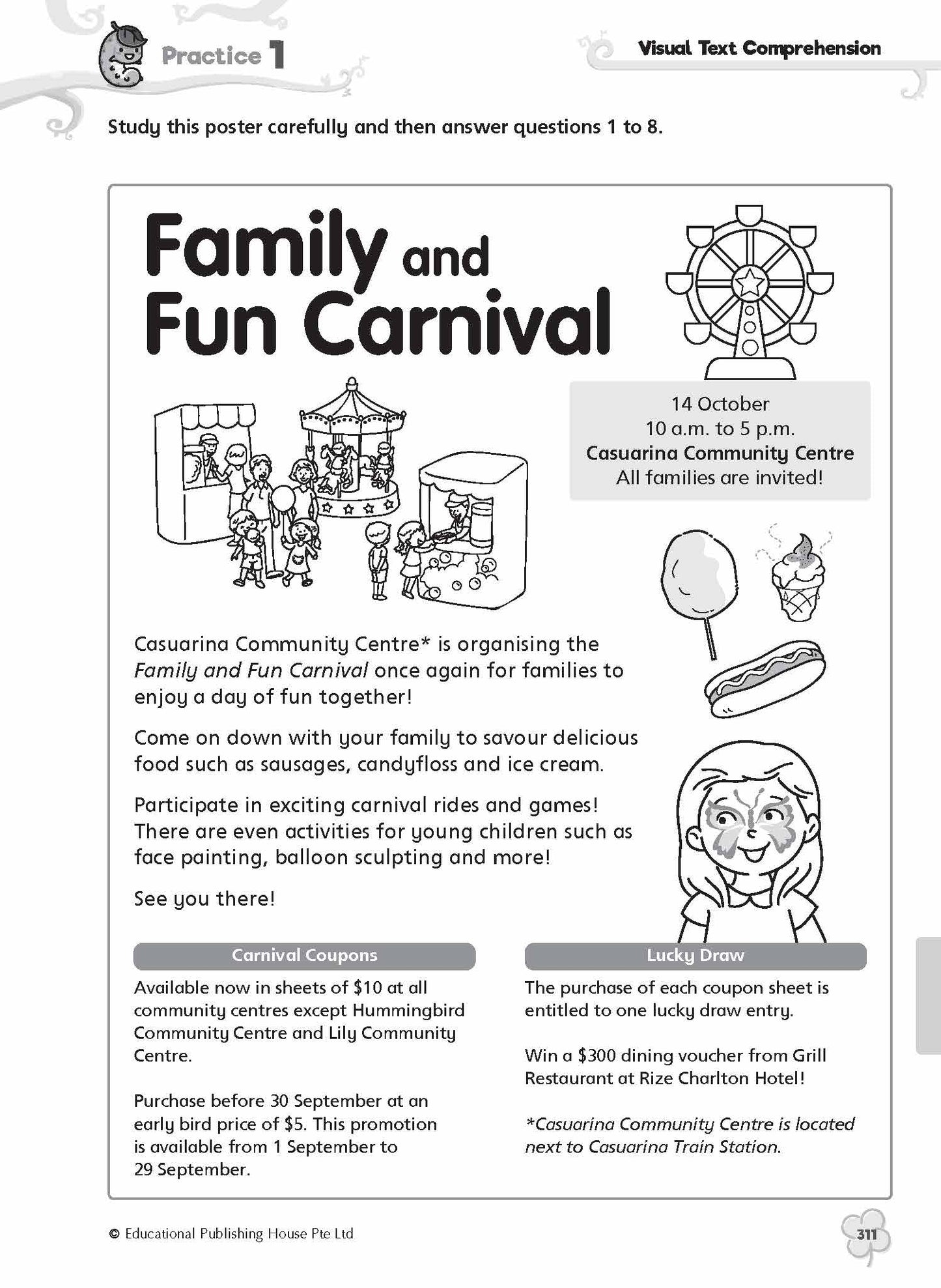 Complete Practice Book for Grammar, Vocabulary & Comprehension Primary 6