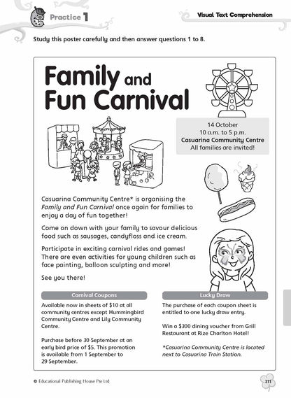 Complete Practice Book for Grammar, Vocabulary & Comprehension Primary 6