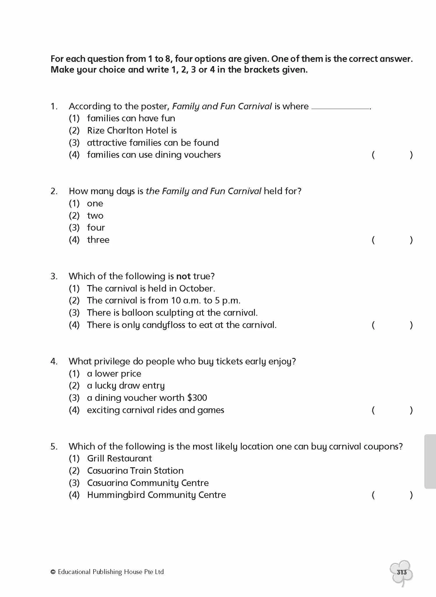 Complete Practice Book for Grammar, Vocabulary & Comprehension Primary 6