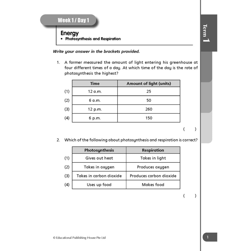 Daily Dose of Science PSLE Primary 6