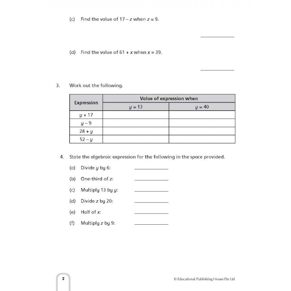 Intensive Maths Drills Primary 6