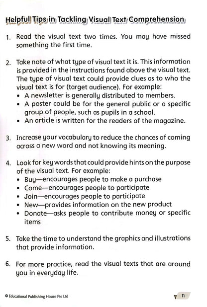 Sample - Level Up your Comprehension Skills Primary 1 - Singapore Books