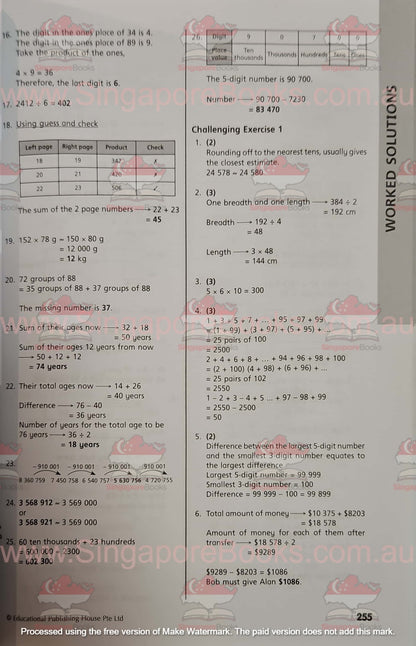 Sample - Maths Booster Primary 5 - Singapore Books
