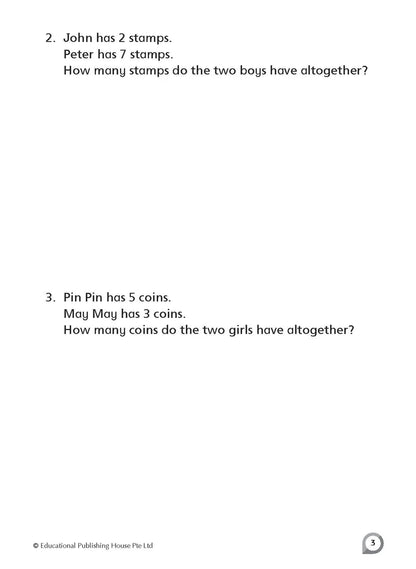 NEW Problem-Solving Processes in Mathematics Primary 1 - Singapore Books