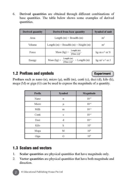 Secondary 3 & 4 - GCE/GCSE O Levels OL (G3) Physics At Your Fingertips - Singapore Books