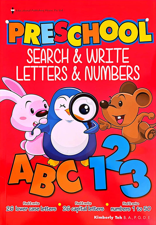 Preschool Search & Write Letters & Numbers - Singapore Books