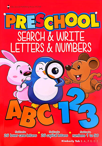 Preschool Search & Write Letters & Numbers