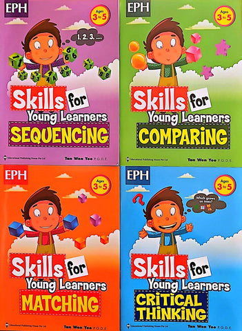 Skills for Young Learners (Set of 4 books) Critical learning, Comparing, Matching, Sequencing