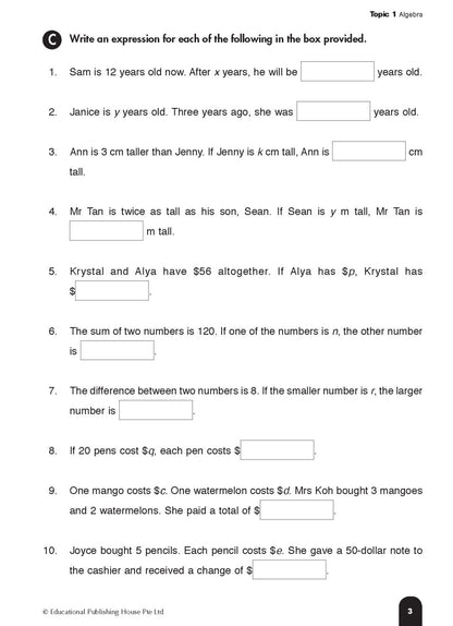 Singapore Books - Step by Step Maths Primary 6