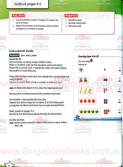 Teacher's Guide - Targeting Mathematics Primary 1A and 1B - Singapore Books
