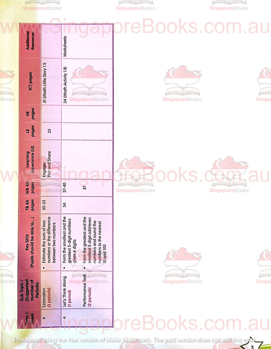 Teacher's Guide - Targeting Mathematics Primary 4A and 4B - Singapore Books