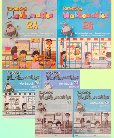 Targeting Mathematics Textbooks & Workbooks Primary 2 set