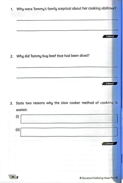 Sample - Level Up your Comprehension Skills Primary 4 - Singapore Books