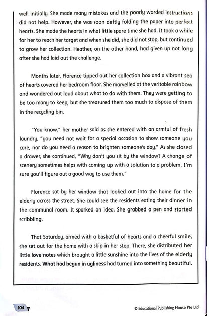 Sample - Level Up your Comprehension Skills Primary 6 - Singapore Books