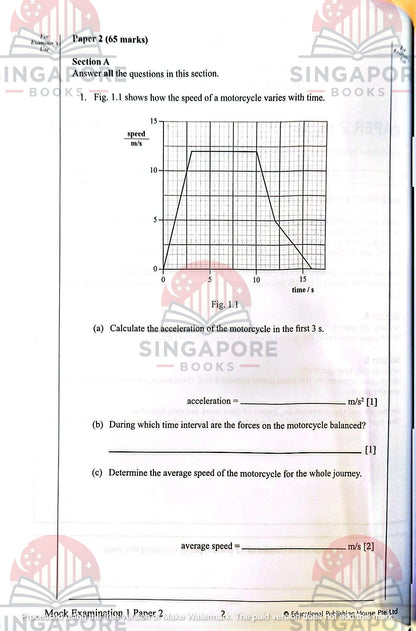Secondary 3 & 4 - GCE/GCSE O Levels Science Physics mock examination papers
