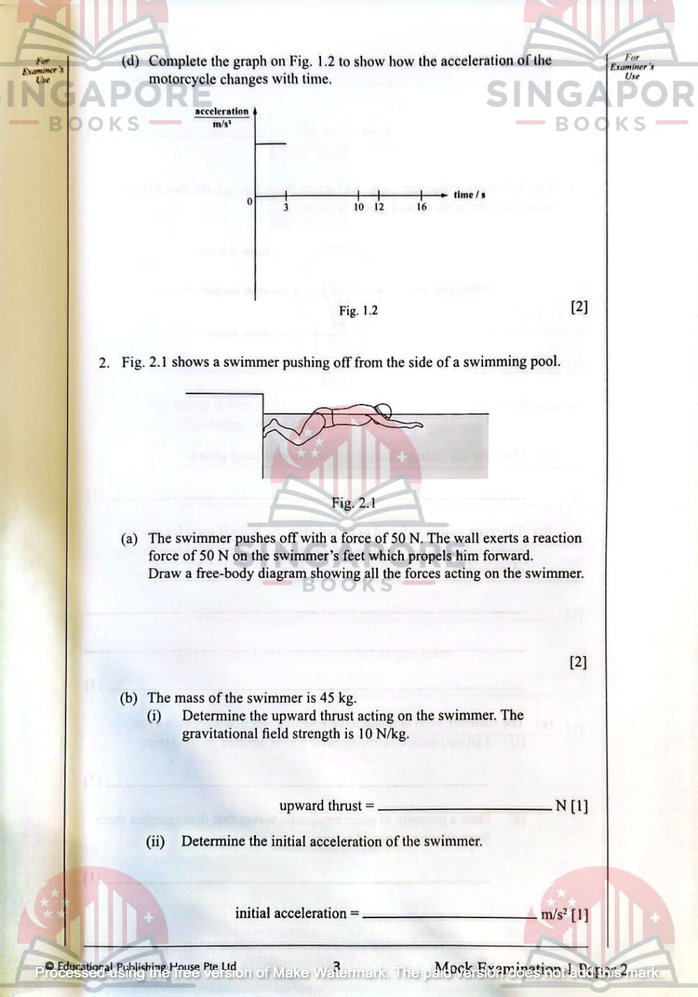 Secondary 3 & 4 - GCE/GCSE O Levels Science Physics mock examination papers