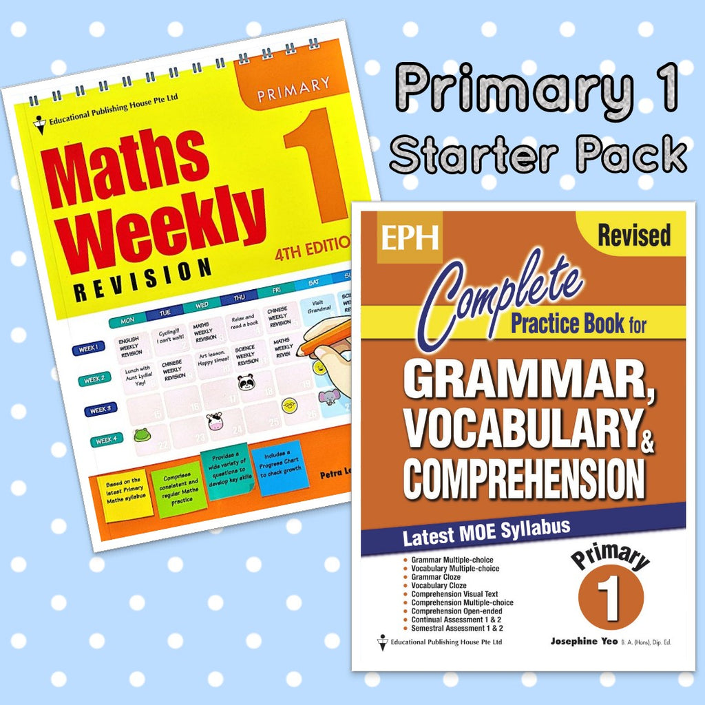 Starter Pack Primary 1 Maths & English - Singapore Books