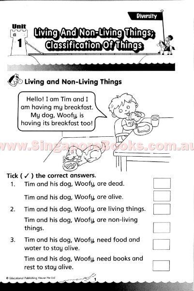 Bridging from K2 (Prep) to Primary 1 Science - Singapore Books