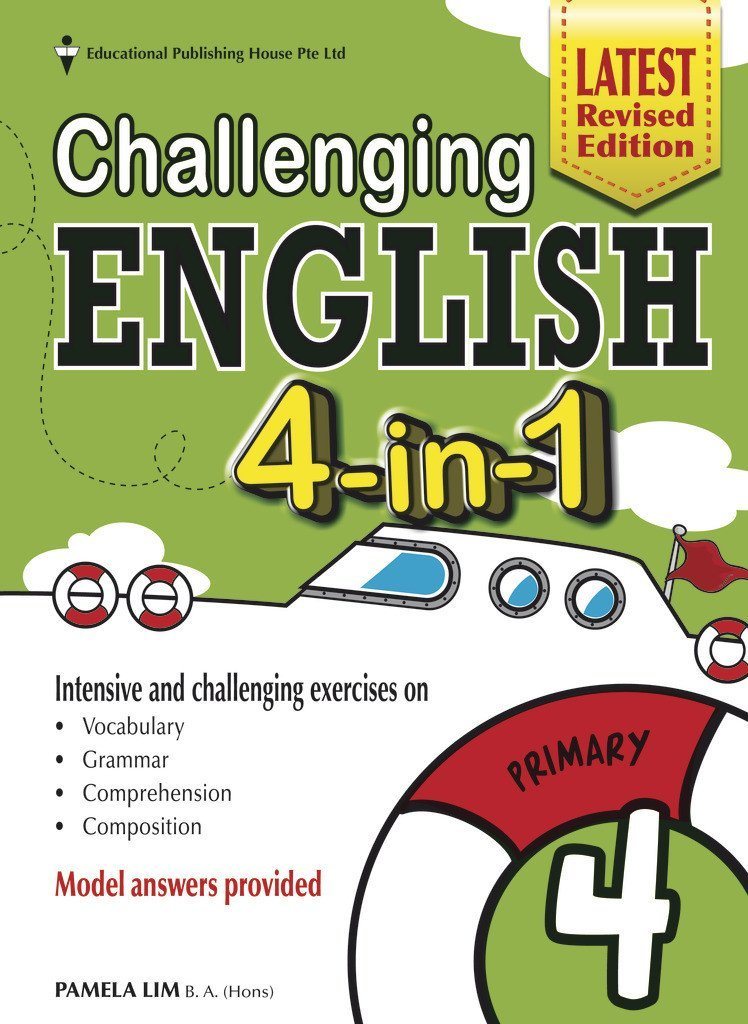 Challenging English 4-in-1 Primary 4 - Singapore Books