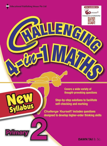 Challenging 4-in-1 Maths Primary 2 - Singapore Books