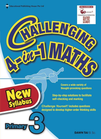 Challenging 4-in-1 Maths Primary 3 - Singapore Books