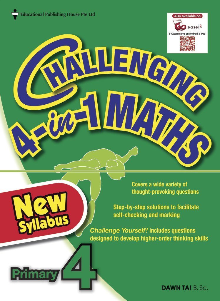 Challenging 4-in-1 Maths Primary 4 - Singapore Books