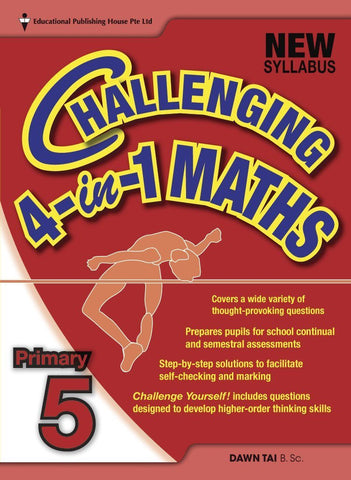 Challenging 4-in-1 Maths Primary 5 - Singapore Books