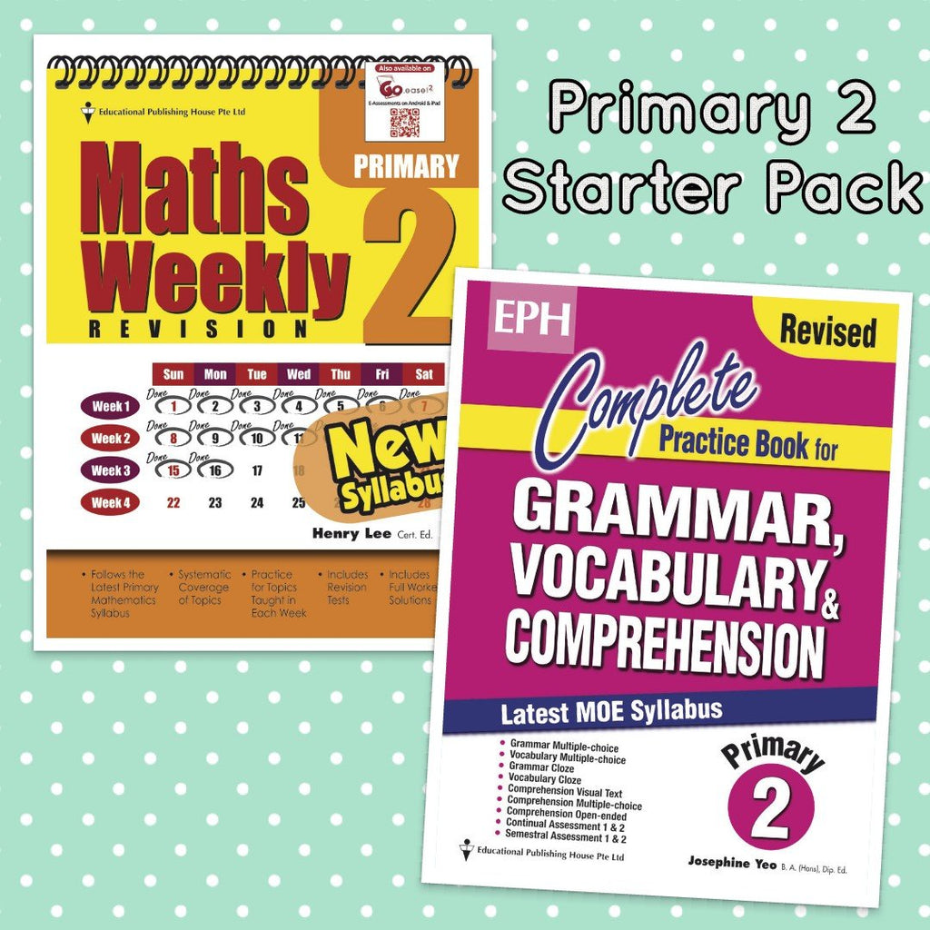 Starter Pack Primary 2 Maths & English - Singapore Books