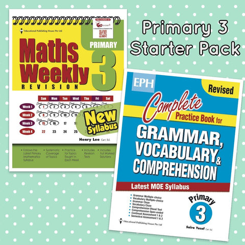 Starter Pack Primary 3 Maths & English - Singapore Books