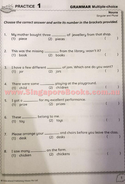 Starter Pack Primary 1 Maths & English - Singapore Books