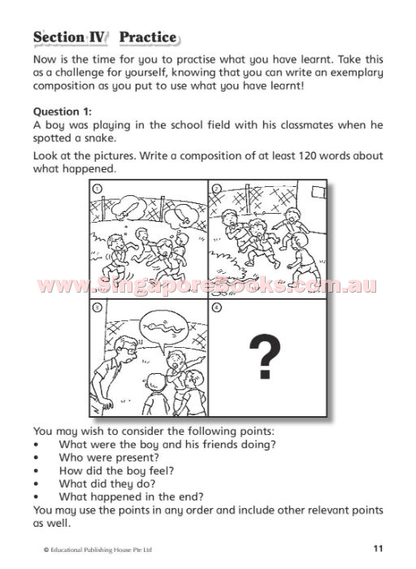 English Thematic Composition Writing Primary 4 - Singapore Books
