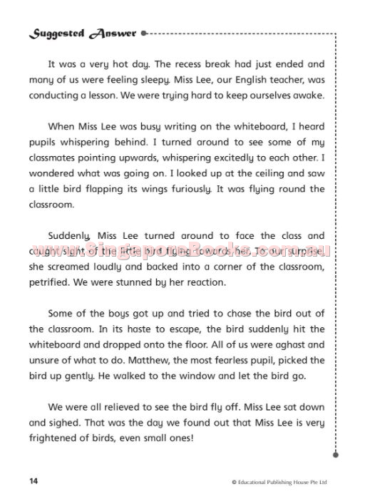 English Thematic Composition Writing Primary 4 - Singapore Books