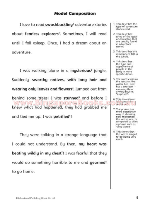 English Thematic Composition Writing Primary 4 - Singapore Books