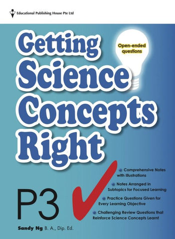 Getting Science Concepts Right (open-ended questions) Primary 3 - Singapore Books