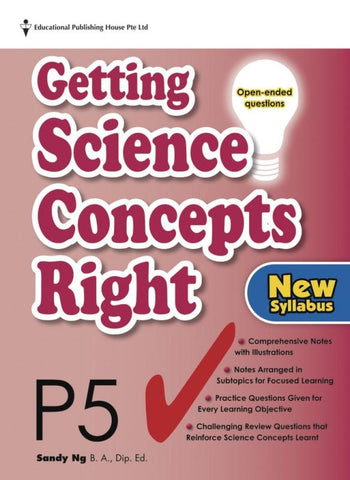 Getting Science Concepts Right (open-ended questions) Primary 5 - Singapore Books