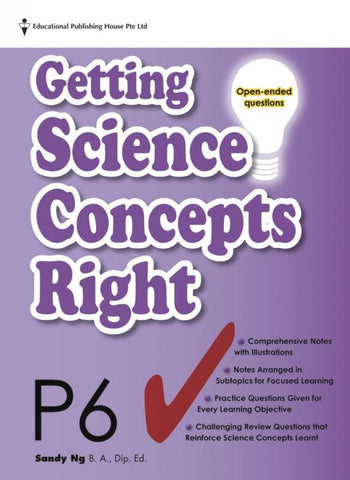 Getting Science Concepts Right (open-ended questions) Primary 6 - Singapore Books