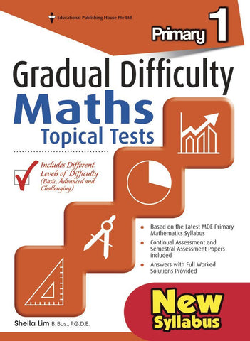 Gradual Difficulty Maths Topical Tests Primary 1 - Singapore Books