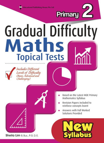 Gradual Difficulty Maths Topical Tests Primary 2 - Singapore Books