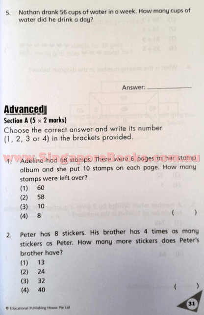 Gradual Difficulty Maths Topical Tests Primary 3 - Singapore Books