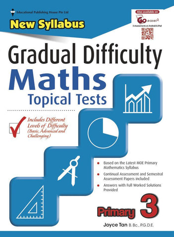 Gradual Difficulty Maths Topical Tests Primary 3 - Singapore Books