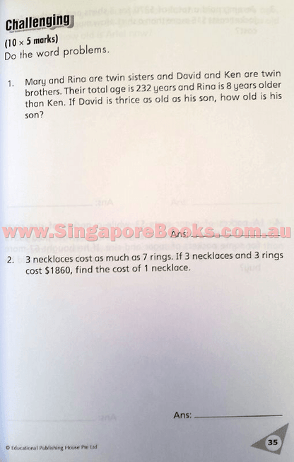 Gradual Difficulty Maths Topical Tests (New Syllabus) Primary 4 - Singapore Books