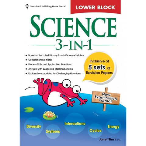 Lower block Science 3 in 1 (Primary 3 and 4) - Singapore Books