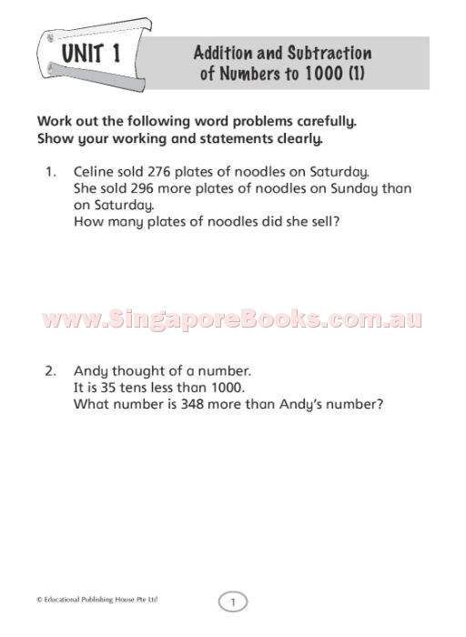 Mathematics Challenging Problems Primary 2 - Singapore Books