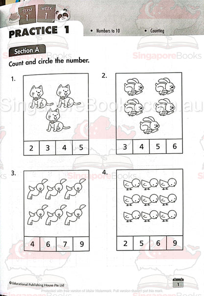 Starter Pack Primary 1 Maths & English - Singapore Books